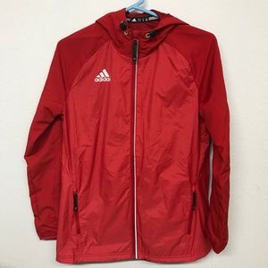 adidas men's modern varsity woven jacket